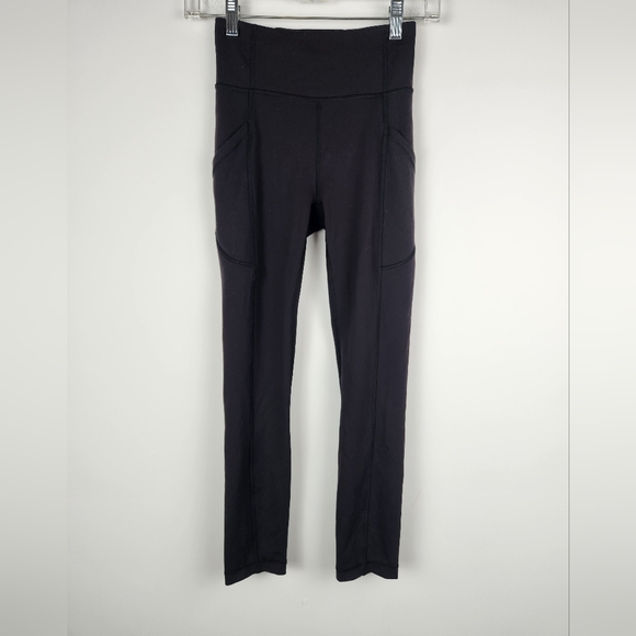 Lululemon Invigorate Black Leggings Size 2 High Rise. - Picture 1 of 7
